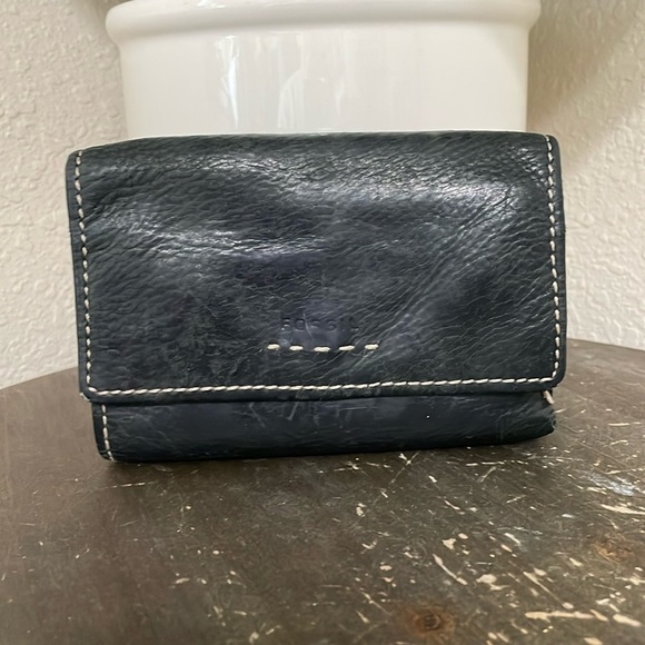 Fossil trifold leather wallet - Picture 1 of 10